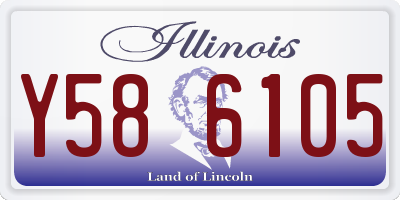 IL license plate Y586105