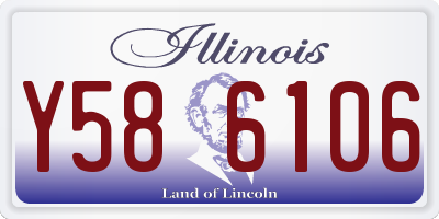 IL license plate Y586106