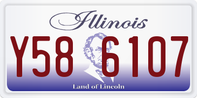 IL license plate Y586107