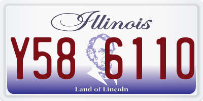 IL license plate Y586110