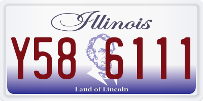 IL license plate Y586111
