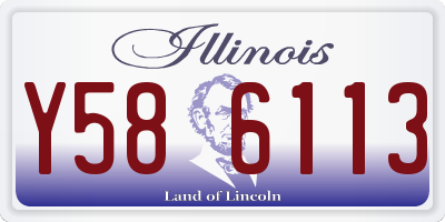 IL license plate Y586113