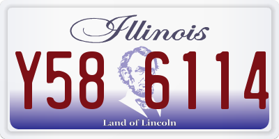 IL license plate Y586114