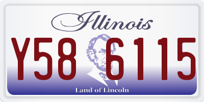 IL license plate Y586115