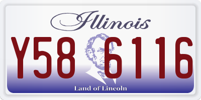 IL license plate Y586116