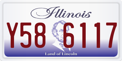 IL license plate Y586117