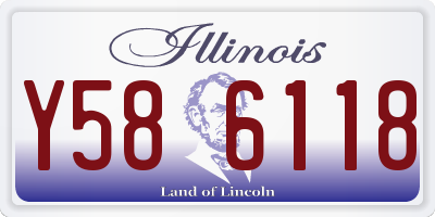 IL license plate Y586118