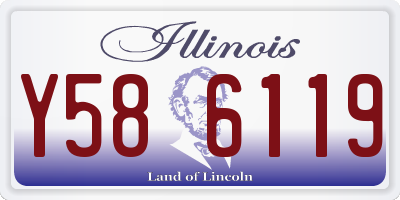 IL license plate Y586119