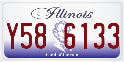 IL license plate Y586133