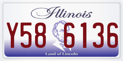 IL license plate Y586136
