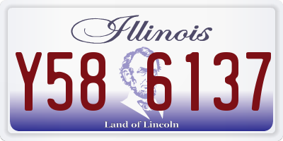 IL license plate Y586137