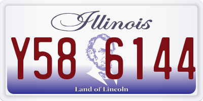 IL license plate Y586144