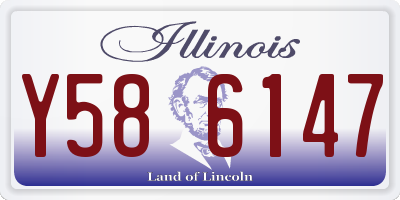 IL license plate Y586147