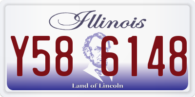 IL license plate Y586148