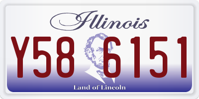 IL license plate Y586151