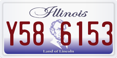 IL license plate Y586153