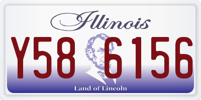 IL license plate Y586156