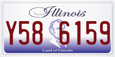IL license plate Y586159