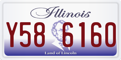IL license plate Y586160