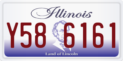 IL license plate Y586161