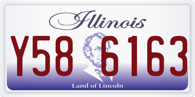 IL license plate Y586163