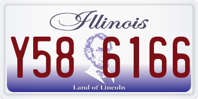 IL license plate Y586166