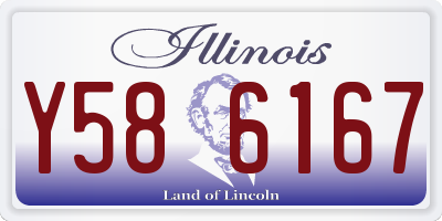 IL license plate Y586167