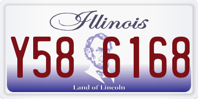 IL license plate Y586168