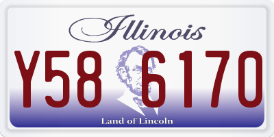 IL license plate Y586170