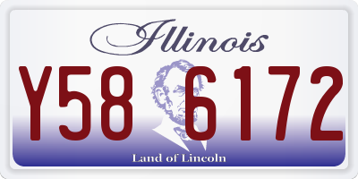 IL license plate Y586172