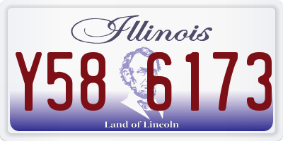 IL license plate Y586173