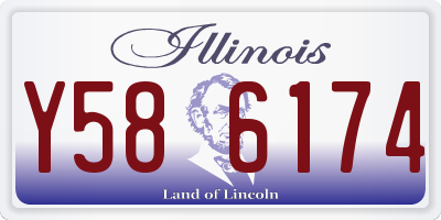 IL license plate Y586174