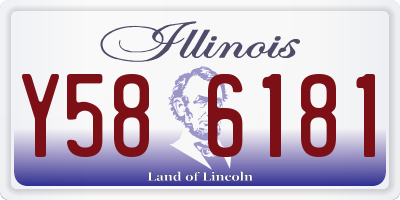 IL license plate Y586181