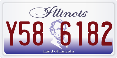 IL license plate Y586182