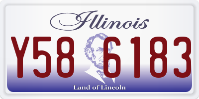 IL license plate Y586183