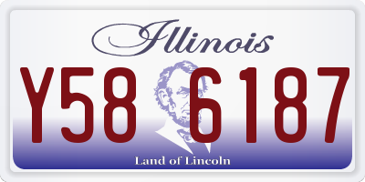 IL license plate Y586187