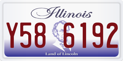 IL license plate Y586192
