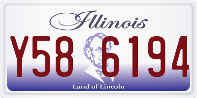 IL license plate Y586194