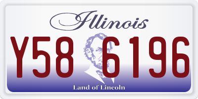 IL license plate Y586196