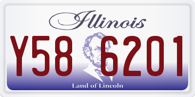IL license plate Y586201