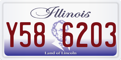 IL license plate Y586203