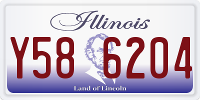 IL license plate Y586204