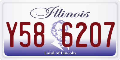 IL license plate Y586207