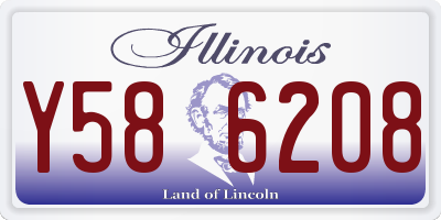 IL license plate Y586208