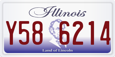 IL license plate Y586214