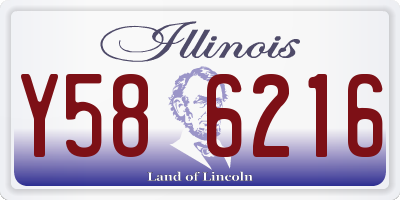 IL license plate Y586216