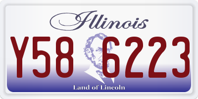 IL license plate Y586223
