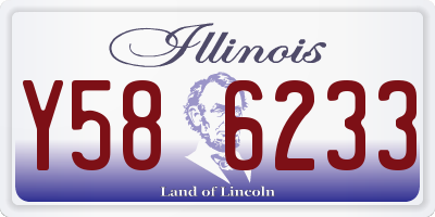 IL license plate Y586233