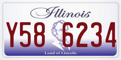 IL license plate Y586234