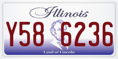IL license plate Y586236